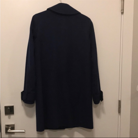Burberry blue angora x wool coat - size 4 (authentic) - Picture 7 of 11